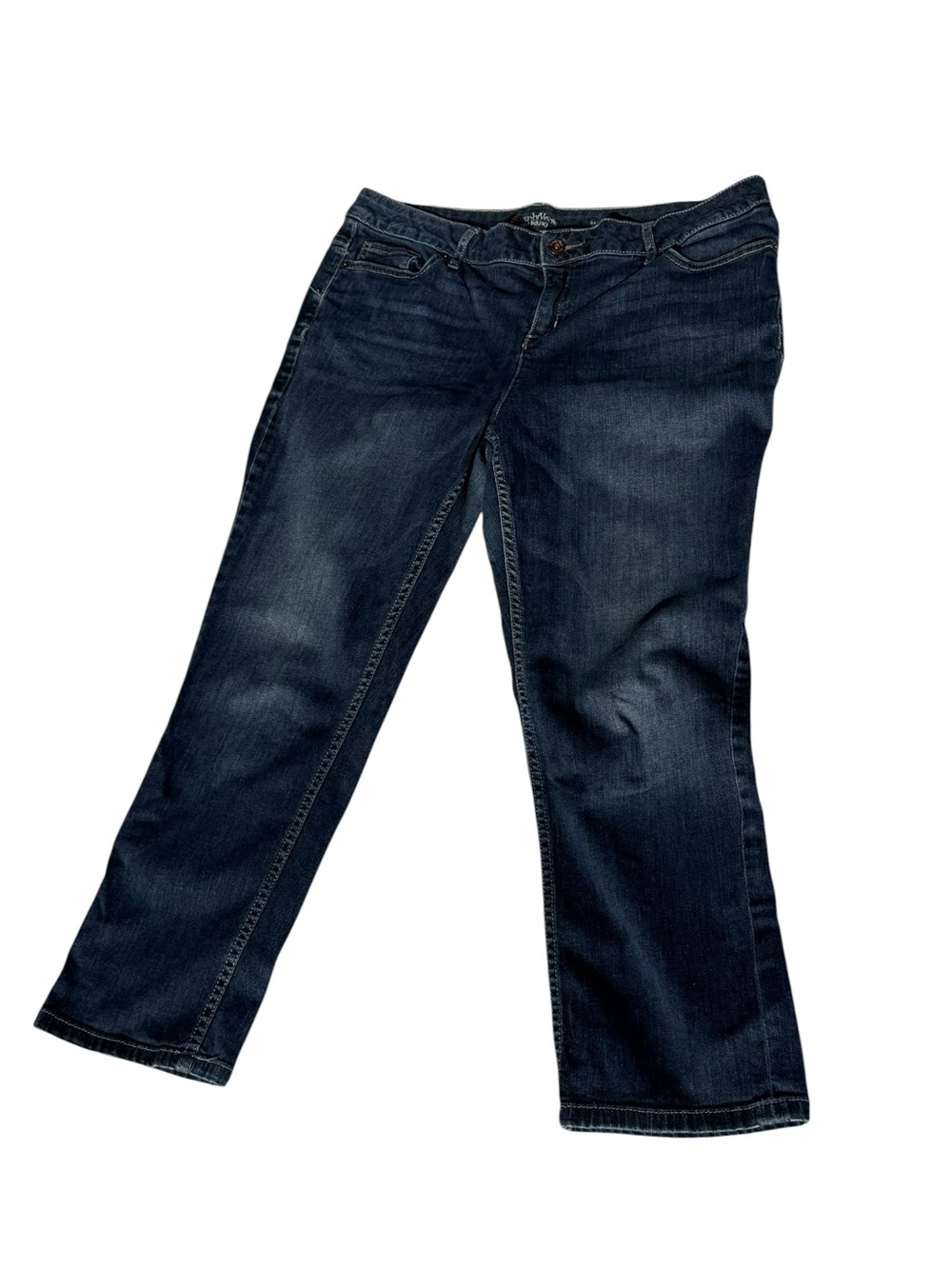 Simply Vera Vera Wang Indigo Capri Stretch Jeans
